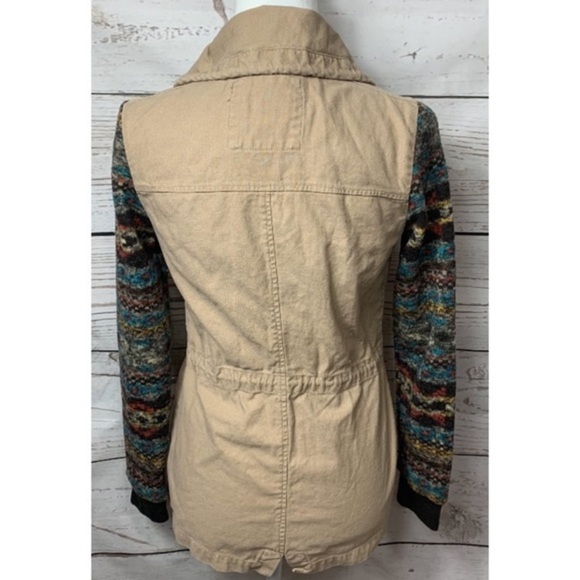 Mossimo Anorek Jacket Aztec Fleece Sleeves - Picture 5 of 7